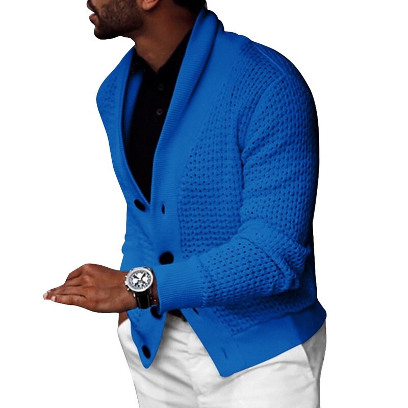 New Hot Sell Middle-Long Mens White Sweater Cardigan Trench Male Autumn Warm jacket Coat Sweater Winter