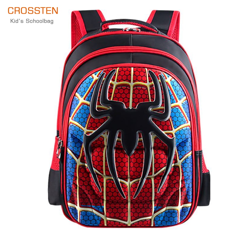 Crossten 3D spider design Waterproof Children's backpack boys girls Primary school Kindergarten Infantil Kids backpack Mochila
