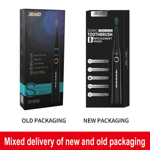 Seago Sonic Electric Toothbrush Tooth brush USB Rechargeable adult Waterproof Ultrasonic automatic 5 Mode with Travel case