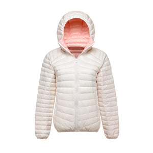 2020 Women Down Jacket Women Parks Ultra Light Feather Double Side Windbreaker Reversible Autumn Winter Female Coat Brand Tops