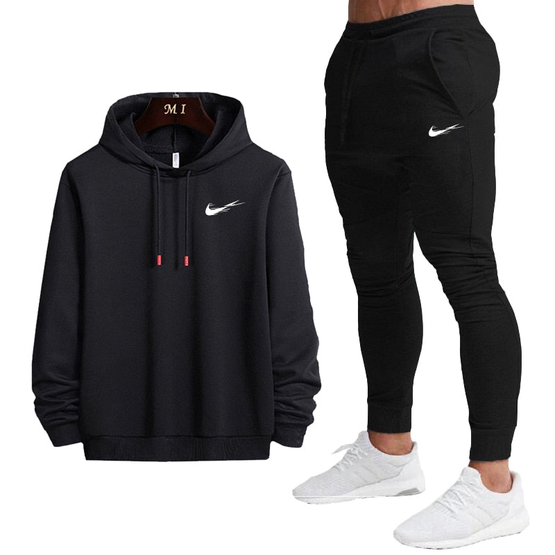 New Fashion Men Set Brand Hoodies+Pants Sets Tracksuit Men's Casual Slim Fit Sportswear Male Sweat Shirts Tracksuits Clothing