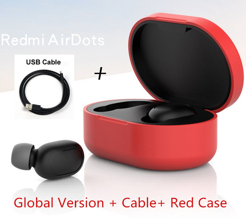 Original Xiaomi Redmi Airdots TWS Xiaomi sans fil écouteur stéréo basse BT 5.0 réduction de bruit robinet contrôle écouteurs AI contrôle