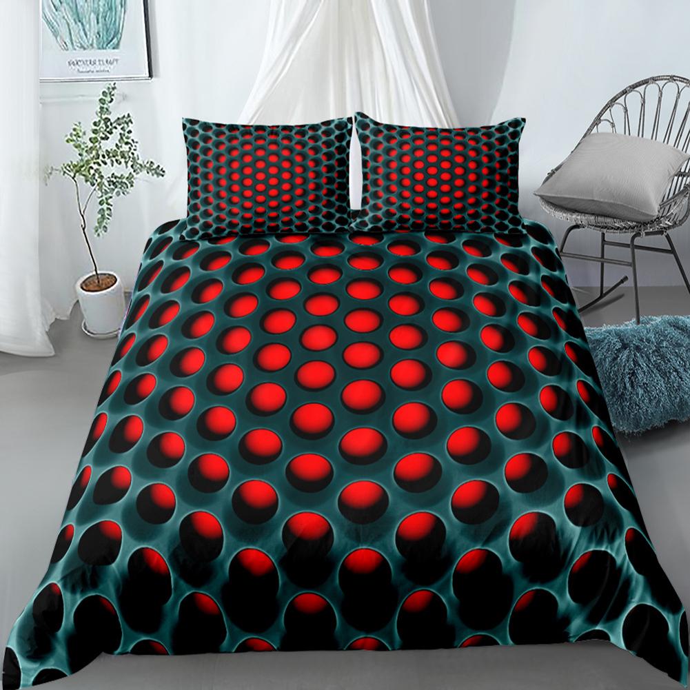 Duvet Cover With Optional Pillowcase Set 3D Novelty Big Hole Patterned Duvet Cover For Single Twin Full Queen King Size