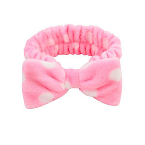 Wash Face Bow Hairbands For Women Girls