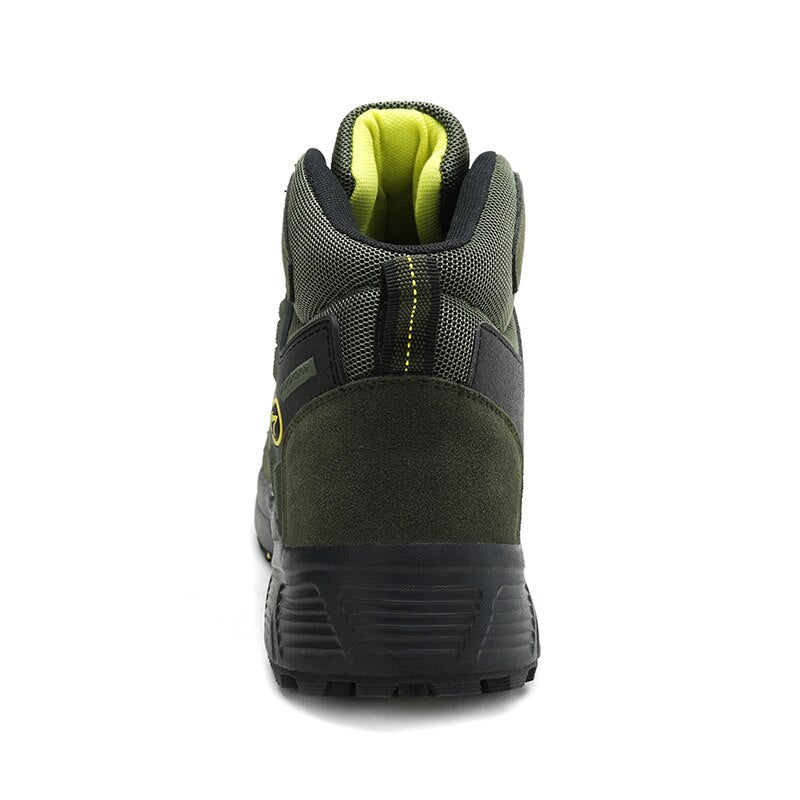 Leather Men Boots Autumn Winter Men Shoes High Top Sneakers Outdoor Male Hiking Boots Work Shoes Ankle Boots Zapatos De Hombre