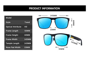 DJXFZLO 2020 nouveau mode gars lunettes de soleil polarisées lunettes de soleil hommes classique Design miroir mode carré dames lunettes de soleil hommes