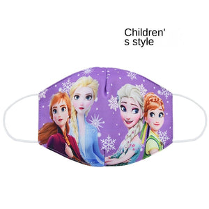 Disney congelé dessin animé bouche masque Anti poussière masque visage princesse Anna Elsa cotons masques pour enfants enfants réutilisables