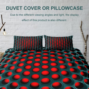 Duvet Cover With Optional Pillowcase Set 3D Novelty Big Hole Patterned Duvet Cover For Single Twin Full Queen King Size