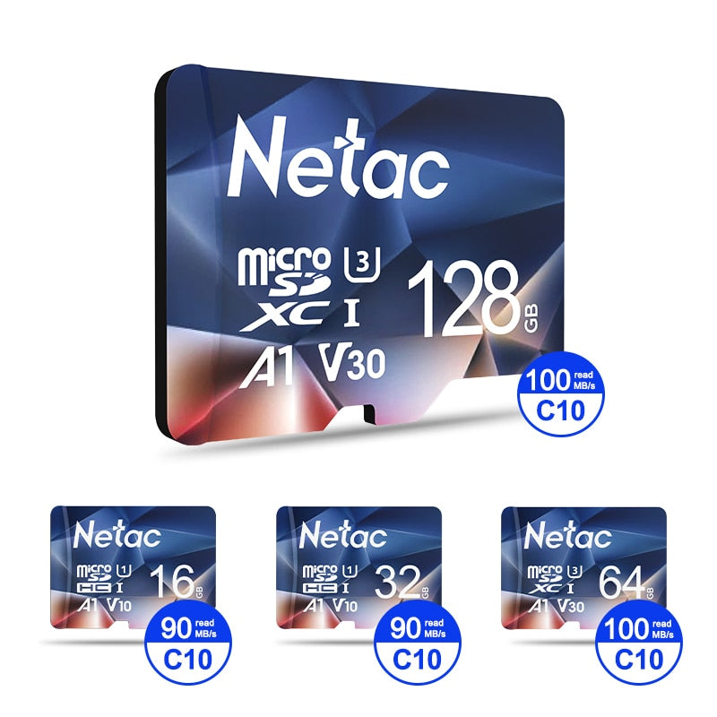 Netac Memory Card micro sd 128GB 32GB 16GB 100MB/S 64GB Micro SD Card адаптер sd Flash Card SD Card Hot Sale P500