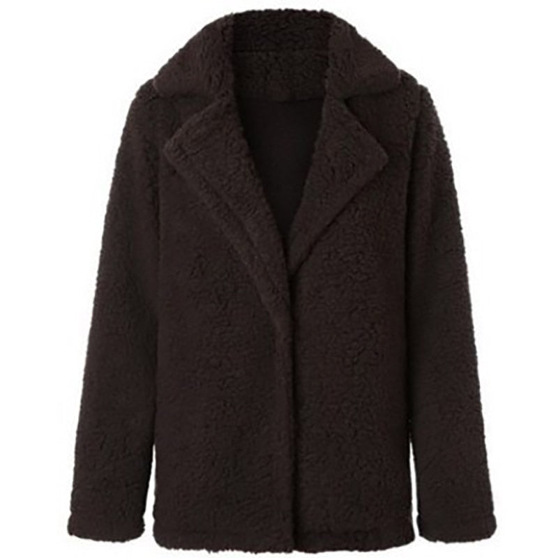 2020 Women Faux Fur Coat Warm Soft Fur Outwear Plus Size Plush Overcoat Women's Jacket Casual Solid Winter Streetwear