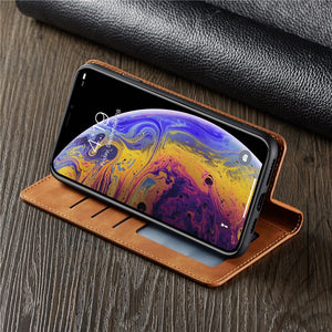 Ultra Thin Suede Leather Wallet Case for iPhone 11 12 Pro Max Mini XR XS 8 7 6s 6 Plus SE 2020 5S 5 Flip Cover Strong Magnetic
