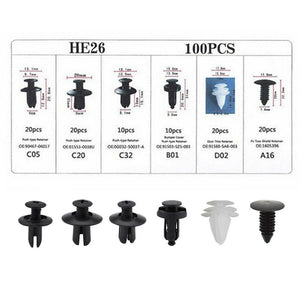 100-piece car fastener rivet