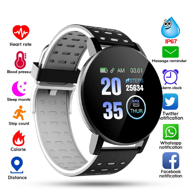 2020 Bluetooth montre intelligente hommes tension artérielle Smartwatch femmes montre Sport Tracker WhatsApp pour Android IOS horloge intelligente
