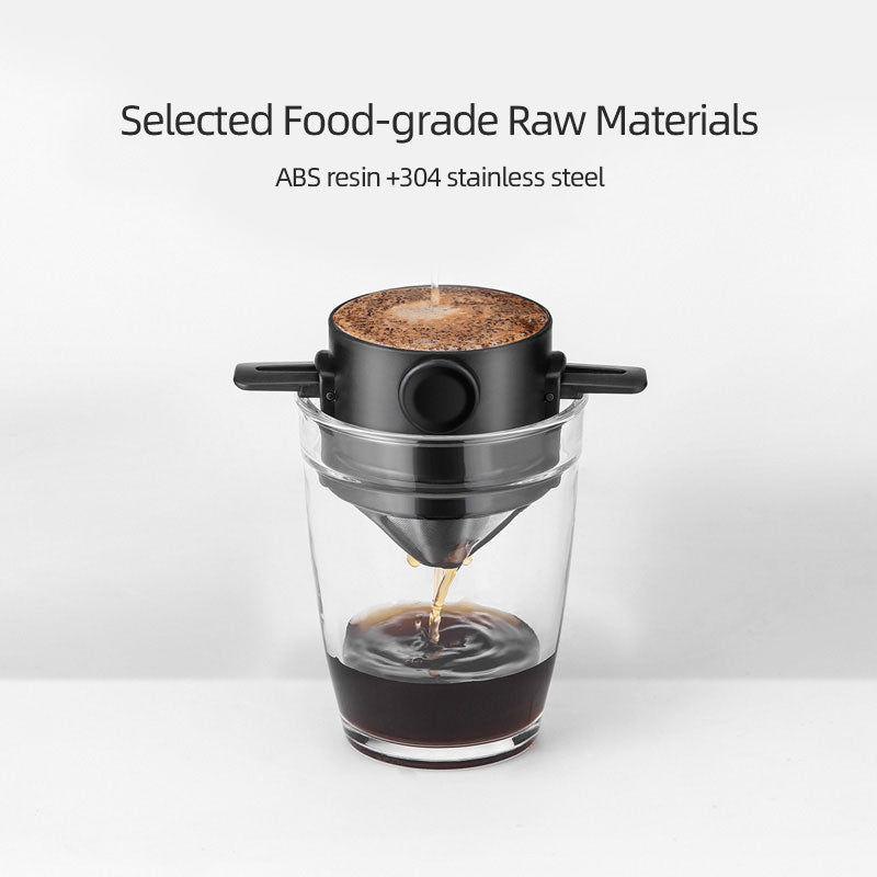 Filtre à café en acier inoxydable 304 | Filtre à café Portable, porte-thé entonnoir paniers infuseur de thé réutilisable et Dripper de café