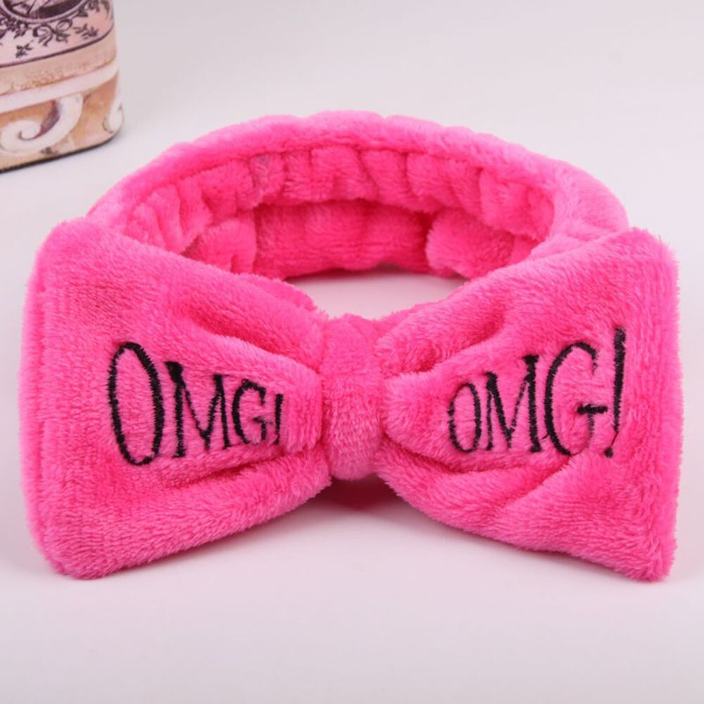 Wash Face Bow Hairbands For Women Girls