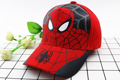 Anime Disney Marvel Frozen Mickey Mouse Kids Hat Boy Girl Travel Caps Spiderman Mickey Minnie Baby Caps Figure Gift Toys 2-8Y