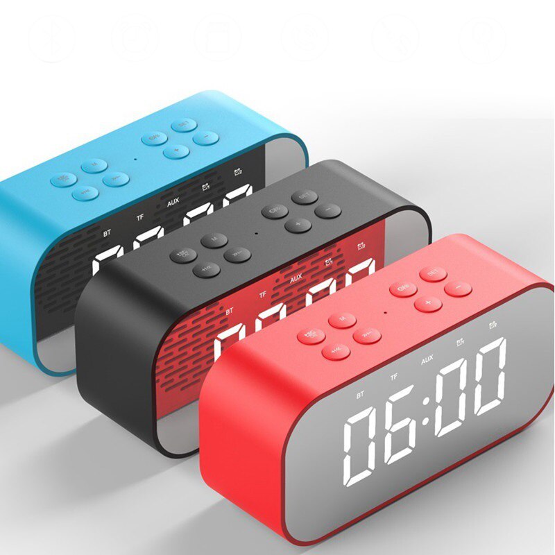 X9 BT501 BT506 Bluetooth Portable Mini Bass Wireless Mirror Remote Control Speaker Digital Music Sound Handfree FM Loudspeaker