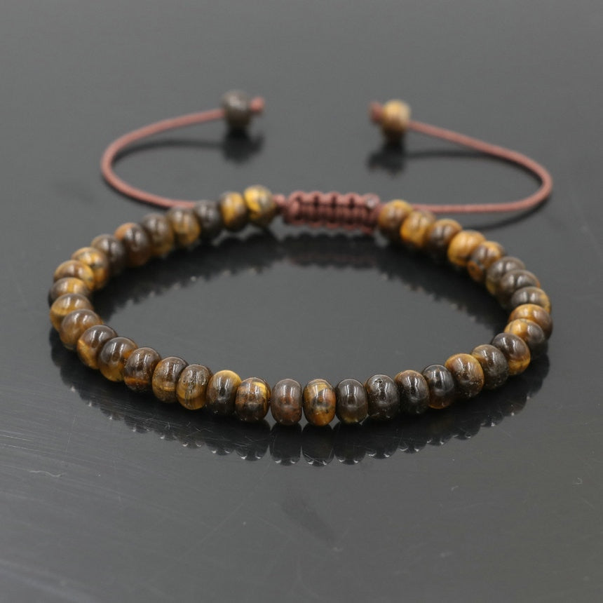 Trendy Abacus Beads Bracelet Men Indian Onyx Stone Women Bracelet Lucky Chakra Friendship Couples Bracelet Female Jewelry Gift