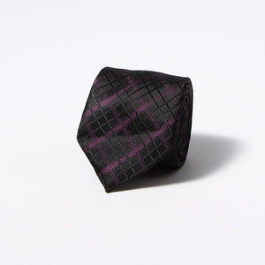 Luxury Fashion Striped Plaid Men's Tie Red Blue Grey Classic Neck Ties Leisure Business Wedding High Quality 8cm Silk Necktie