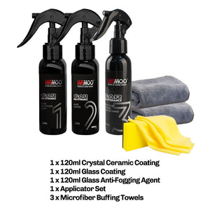 120ml 9H Ceramic Car Coating Super Hydrophobic Liquid Set Nano Ceramic Car Paint Care Liquid Polysiloxane Oxidation Paint Care