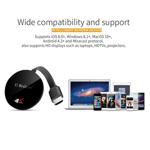 4K Ultra bâton de télévision sans fil WiFi affichage Dongle récepteur Original Chromecast 2 3 Chrome Google Home HDMI HD DLNA Miracast Android