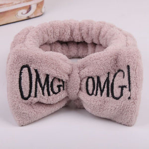 Wash Face Bow Hairbands For Women Girls