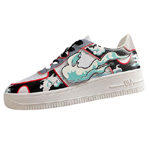 Men Sneakers Summer Breathable Shoes Super Light Casual Shoes Anime One Piece Print Male Tenis Masculino Sneakers