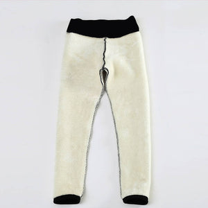 Winter Velvet Leggings Women's Warm Pants Cold-Resistant Solid Color Leggings Stretchy Comfortable Keep Warm And Fleece Legging