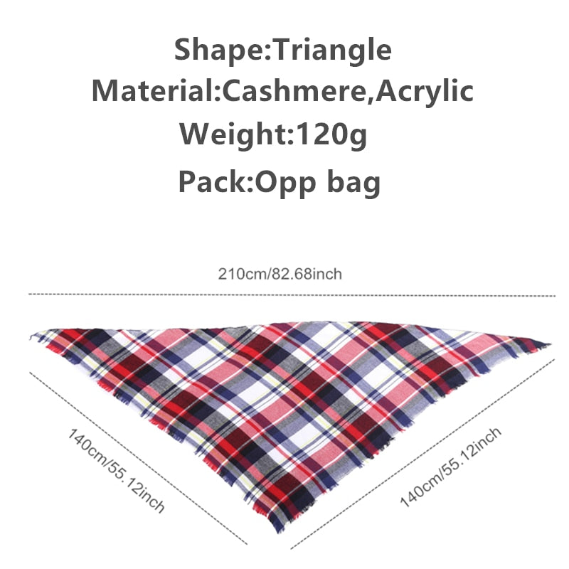 Designer 2020 knitted spring winter women scarf plaid warm cashmere scarves shawls luxury brand neck bandana pashmina lady wrap