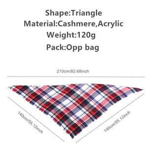 Designer 2020 knitted spring winter women scarf plaid warm cashmere scarves shawls luxury brand neck bandana pashmina lady wrap