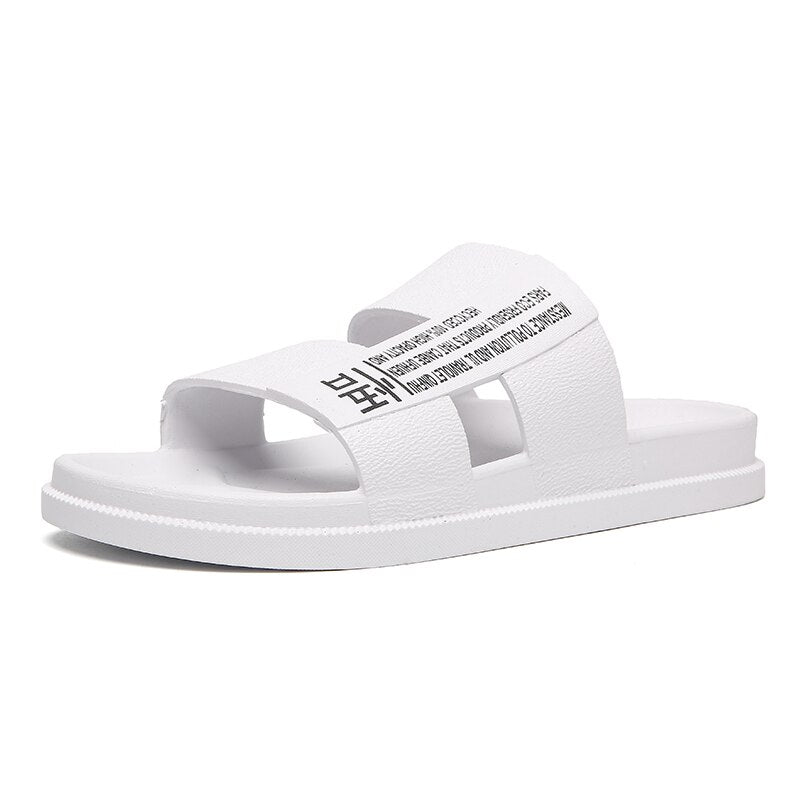 Summer Men Shoes Male Home Indoor Bathroom Slippers Lightweight Men's Slippers Teenager Black Beach Sandals Comfort Man Shoe L13