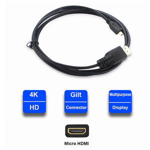 Raspberry Pi 4B Micro HDMI to HDMI Video Cable Support 4K HDMI Adapter Cord for Tablet HDTV Android Phone Raspberry Pi 4B 1.0M