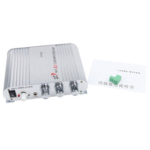 Mini Hi-Fi Amplificateur Stéréo SCE POUR LVPIN 12V 200W MP3 Autoradio amplificateur de puissance Audio 2.1CH Maison Super Basse