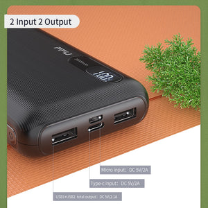 FPU Power Bank 20000mah Portable Charging Charger Powerbank 20000 mah Mobile Phone External Battery Pack Poverbank For Xiaomi mi