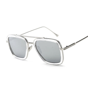 Lunettes de soleil Design de marque pour hommes | Lunettes de soleil Style de luxe Avengers Tony Stark Flight, lunettes de soleil rétro pour femmes, Oculos rétro hommes 3