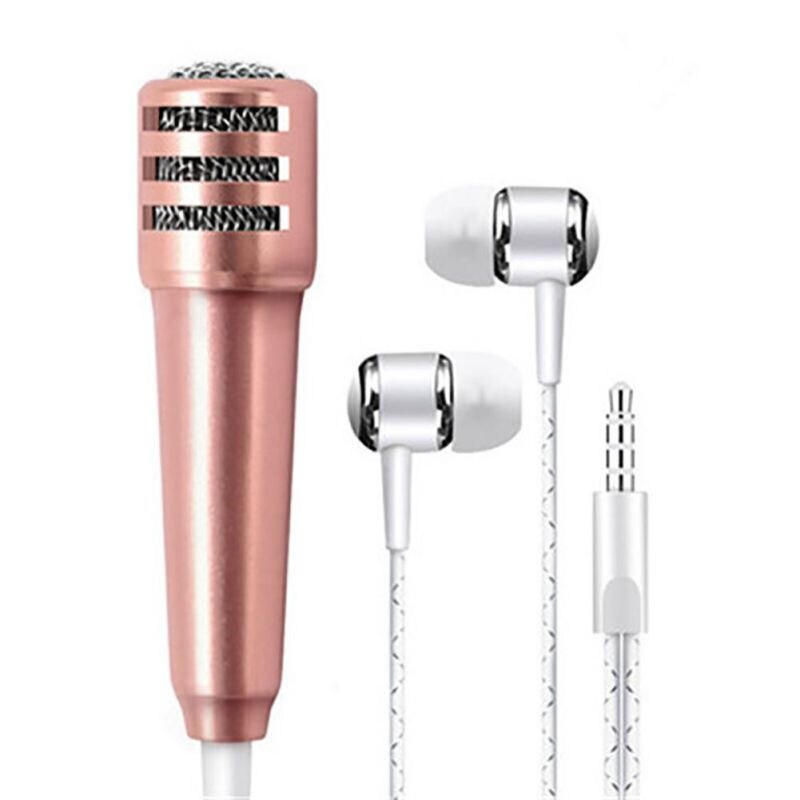 Live téléphone portable universel filaire Microphone petit Microphone condensateur casque dans l'oreille écouteurs #22