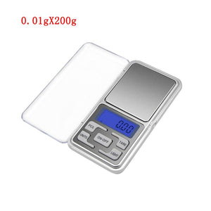 High Precision Balance Gold Jewelry Scale 0.1g 0.01gx100/200/300/500g Mini Pocket Scale Food Scales for Kitchen