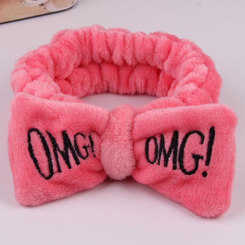 Wash Face Bow Hairbands For Women Girls
