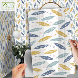 Funlife[R] NOUVELLE MAISON[TM] 30x60cm Black and White Marble Waterproof PVC Tile Sticker For Kitchen Bathroom Floor Sticker