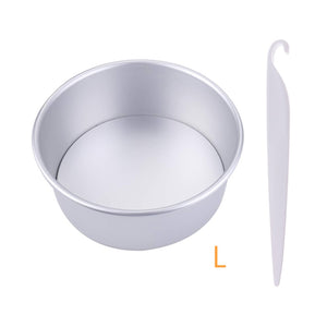 4/6/8 Inch Round Cake Pan Set With Removable Bottom Aluminum Alloy Chiffon Cake Mold/Mould Set 3 Tier Round Cakes Tins C019