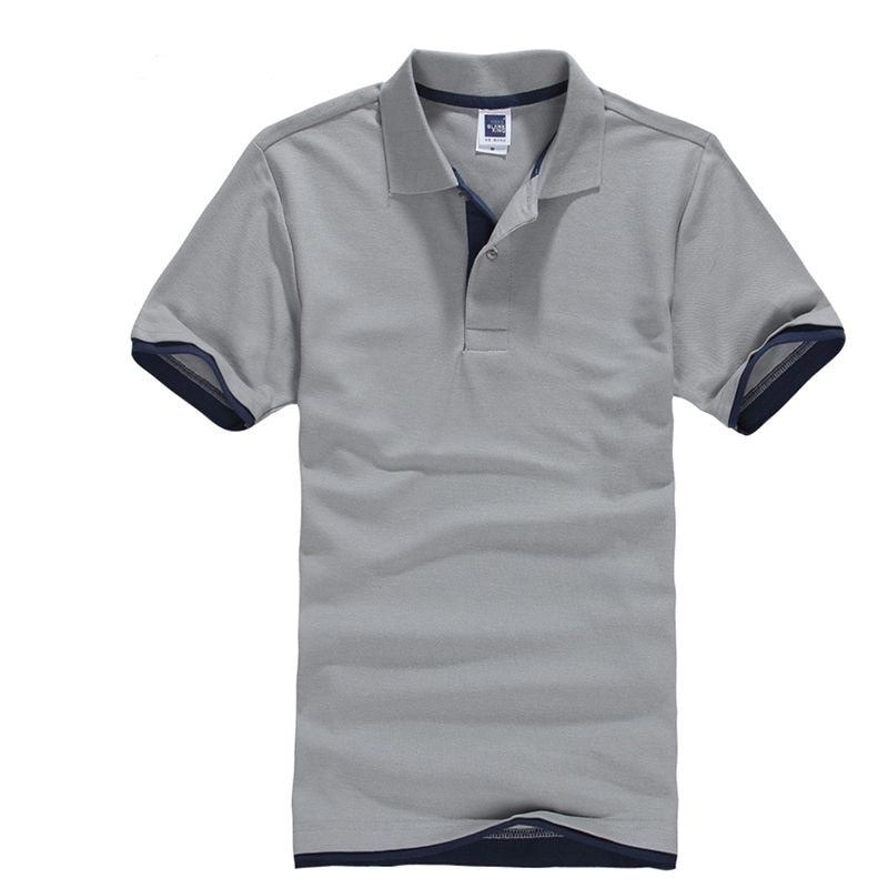 Summer Classic Polo Shirt Men Cotton Solid Short Sleeve Tee Shirt Breathable Camisa Masculina Polo Hombre Jerseys Golftennis 3XL