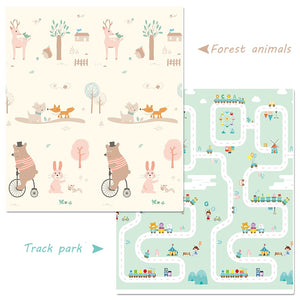 Hipac 200*180cm Baby Play Mat Xpe Foldable With Bag Educational Children's Carpet Kids Rug Activitys Games Toys for Fence Track