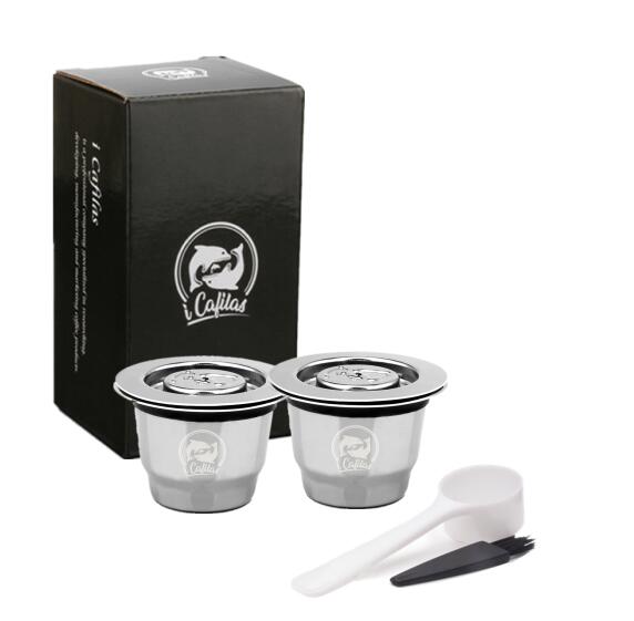 iCafilas For Nespresso Reutilisable Refillable Capsule Crema Espresso Reusable New Refillable For Nespresso