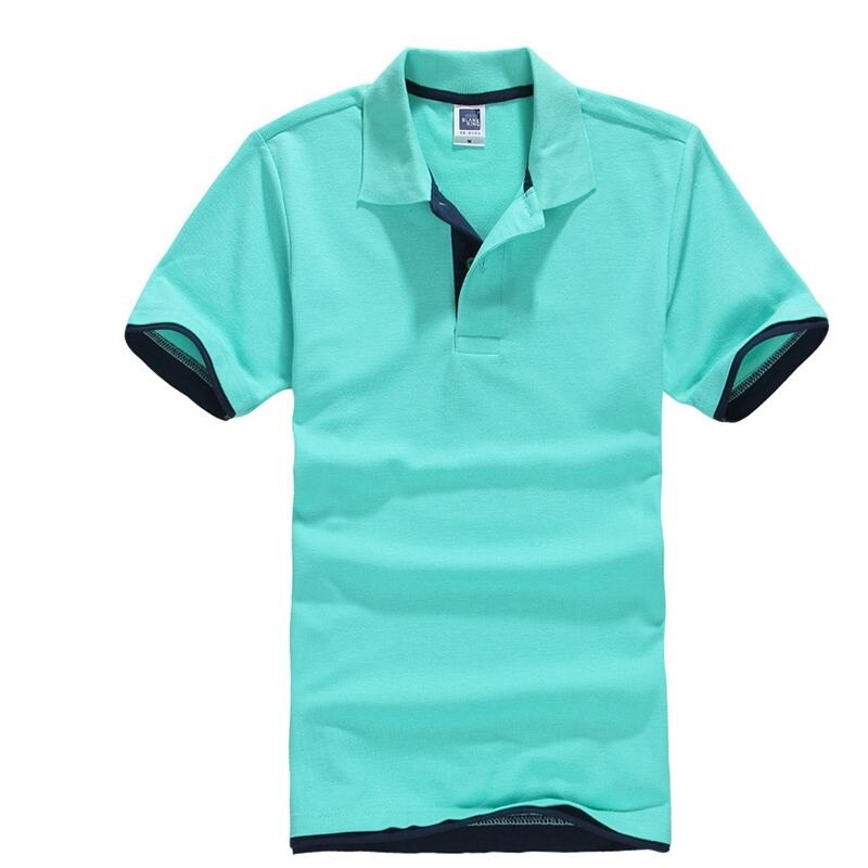 Summer Classic Polo Shirt Men Cotton Solid Short Sleeve Tee Shirt Breathable Camisa Masculina Polo Hombre Jerseys Golftennis 3XL