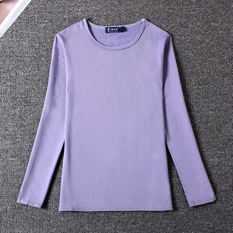 New Autumn Sweater Women Long Sleeve Plus Velvet Women Casual Bottoming Shirt Women Pullover Sweater Pull Femme Sweatershirt