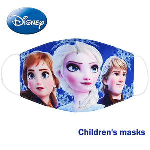 Disney congelé dessin animé bouche masque Anti poussière masque visage princesse Anna Elsa cotons masques pour enfants enfants réutilisables
