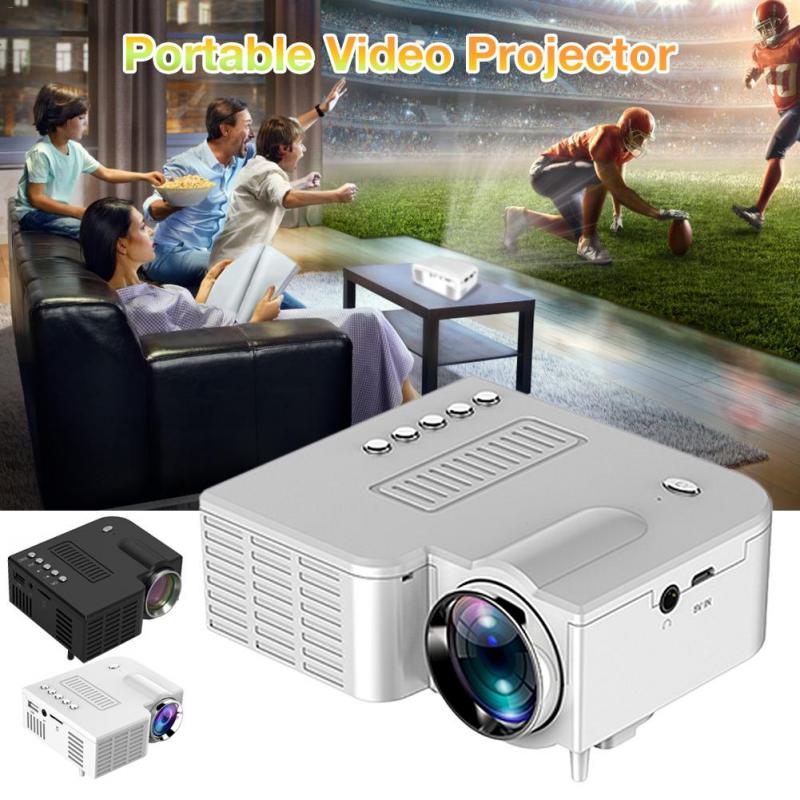 Mini Portable famille LED Micro téléphone Portable vidéoprojecteur Home cinéma + 16:9 Polyester Spandex doux projecteur film écran