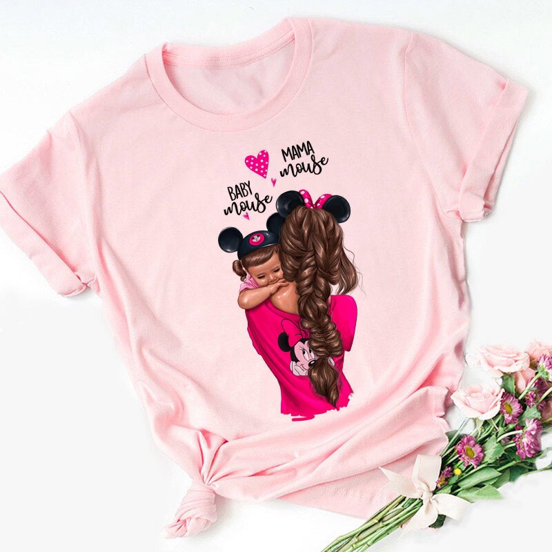 Mother's Love Female Shirt Women Blouses Super Mama Summer 2020 Funny Shein Plus Size Fashion Clothes Harajuku Pink Blouse Women