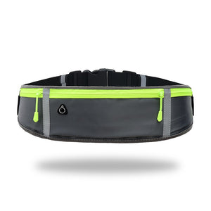 Reflective Unisex Running Belt Bag Sport Waist Band Bag Pack Travel Jogging Waist Pack Gym Fitness Bag for 6.5 Inch Phone Holder