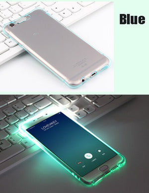 Incoming flashing phone cases Suitable for HUAWEI P30 Lite mate20Pro nova3 4 honor10Lite,Transparent TPU Anti-fall phone case